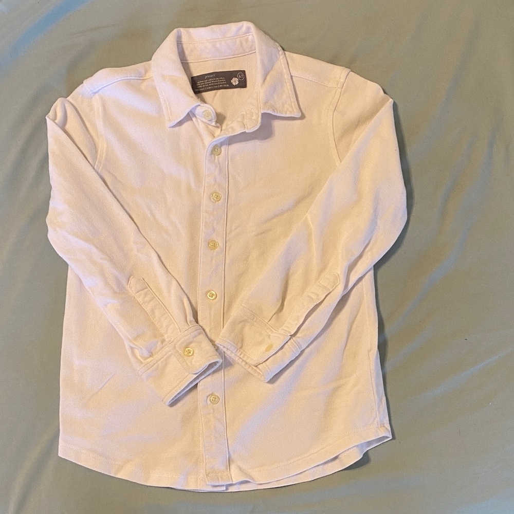 Primary Kids White Button Down Shirt